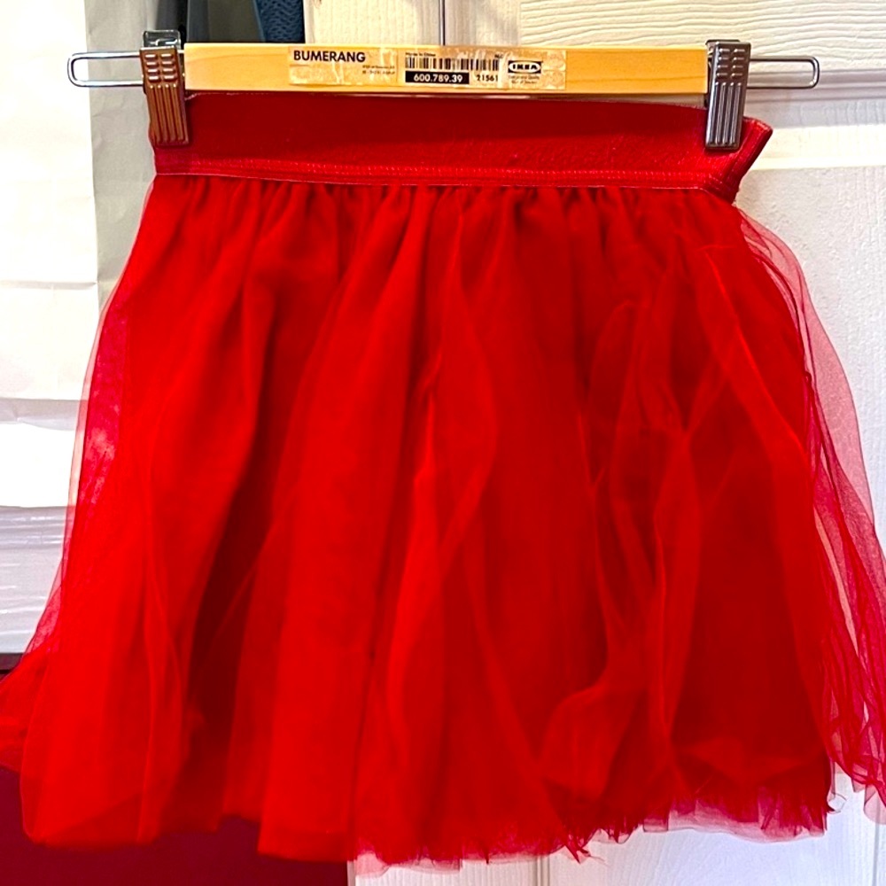 MonnaLisa Vibrant Red Mini Skirt